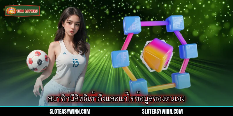 นโยบายความเป็นส่วนตัว - คู่มือรักษาความปลอดภัยข้อมูลลอตเตอรี่ไทย 2 สมาชิกมีสิทธิเข้าถึงและแก้ไขข้อมูลของตนเอง